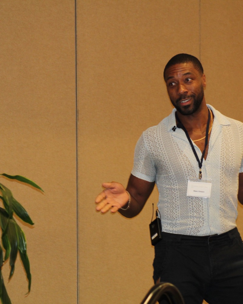 Marc Vinson, MBA, Finance keynote & panel moderator at the January 2025 conference.