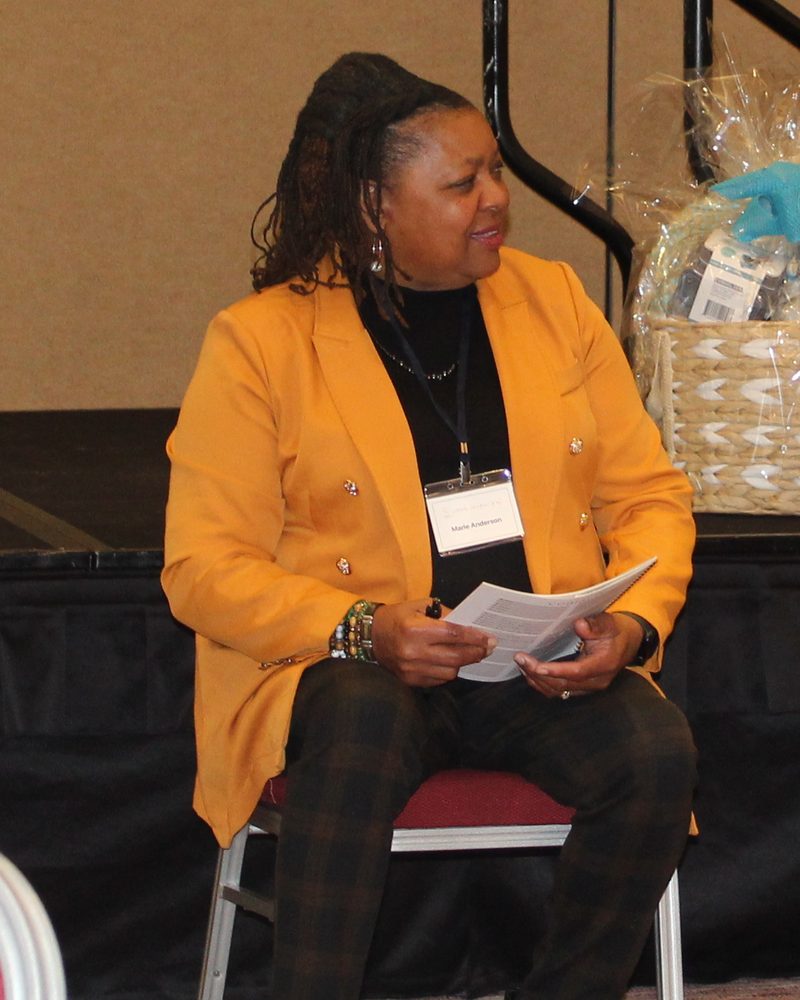 Marie Anderson, MS, Mental health panelist at the January 2025 conference.